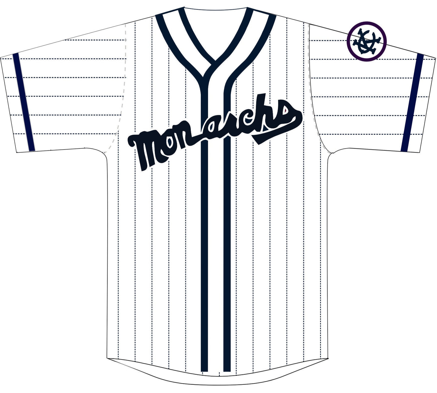 2025 Vintage White/Navy Pinstripe Jersey