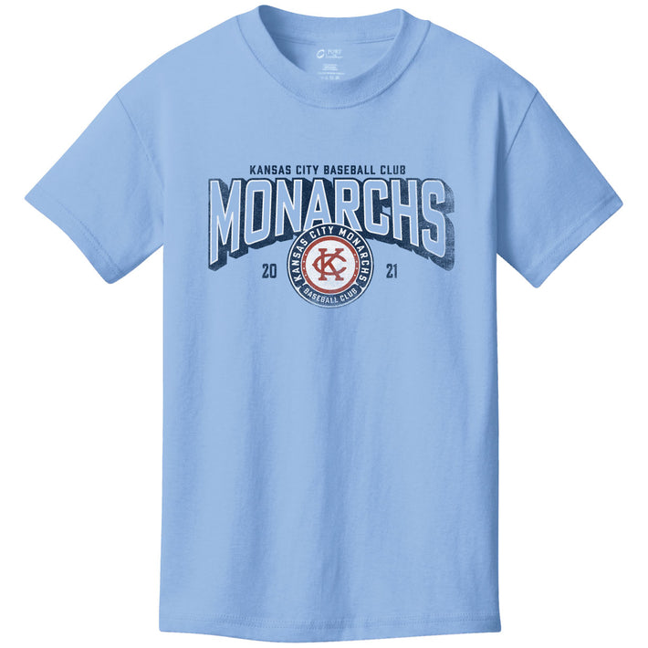 Youth Tee, Blue Monarchs
