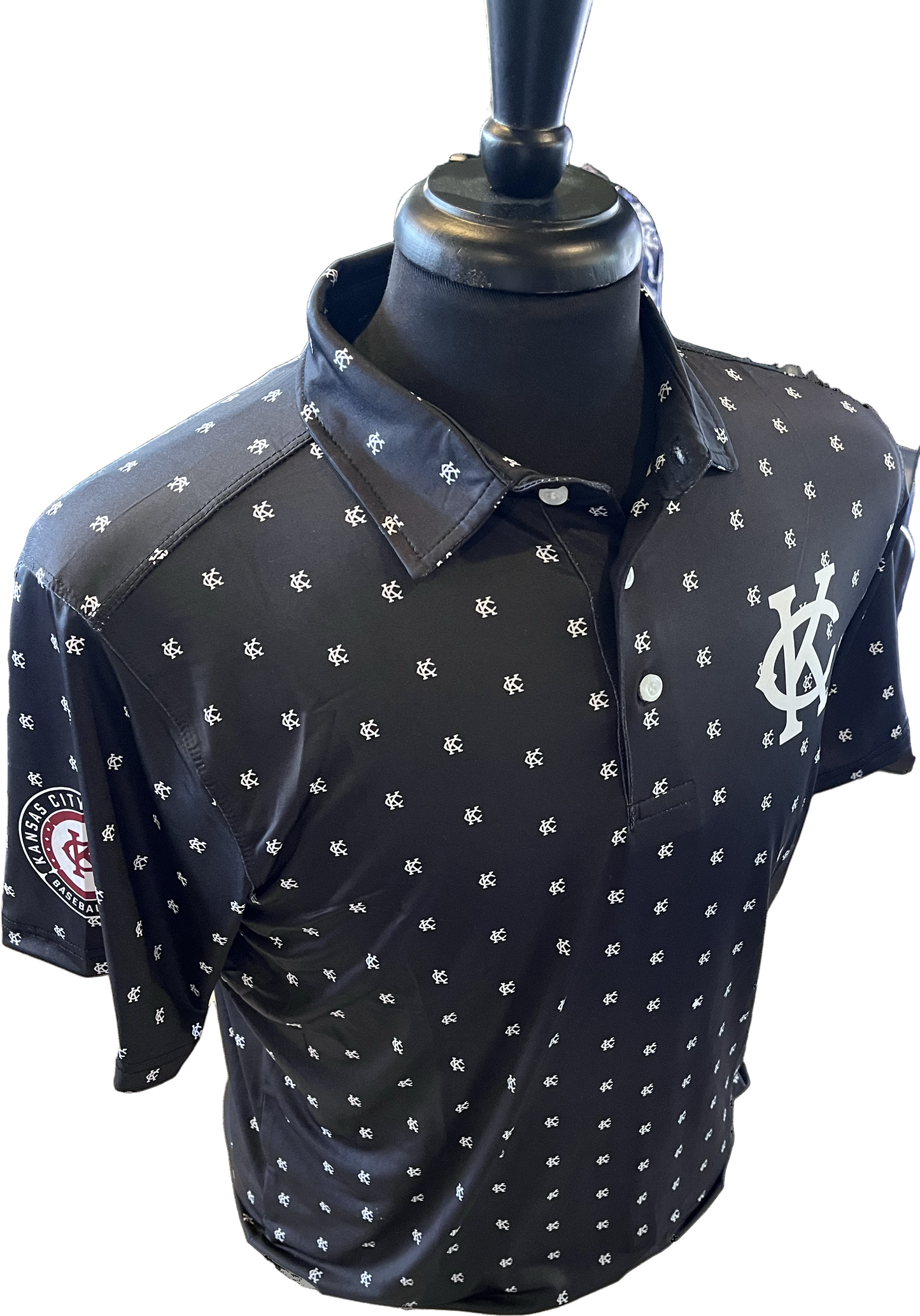 Black with KC Confetti Polo
