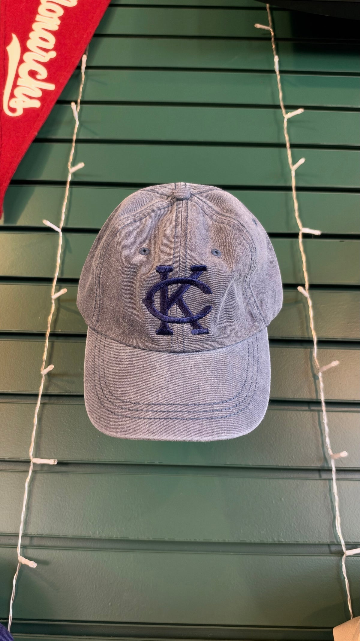 Kansas City Monarchs Denim w/ Navy KC Adjustable Hat