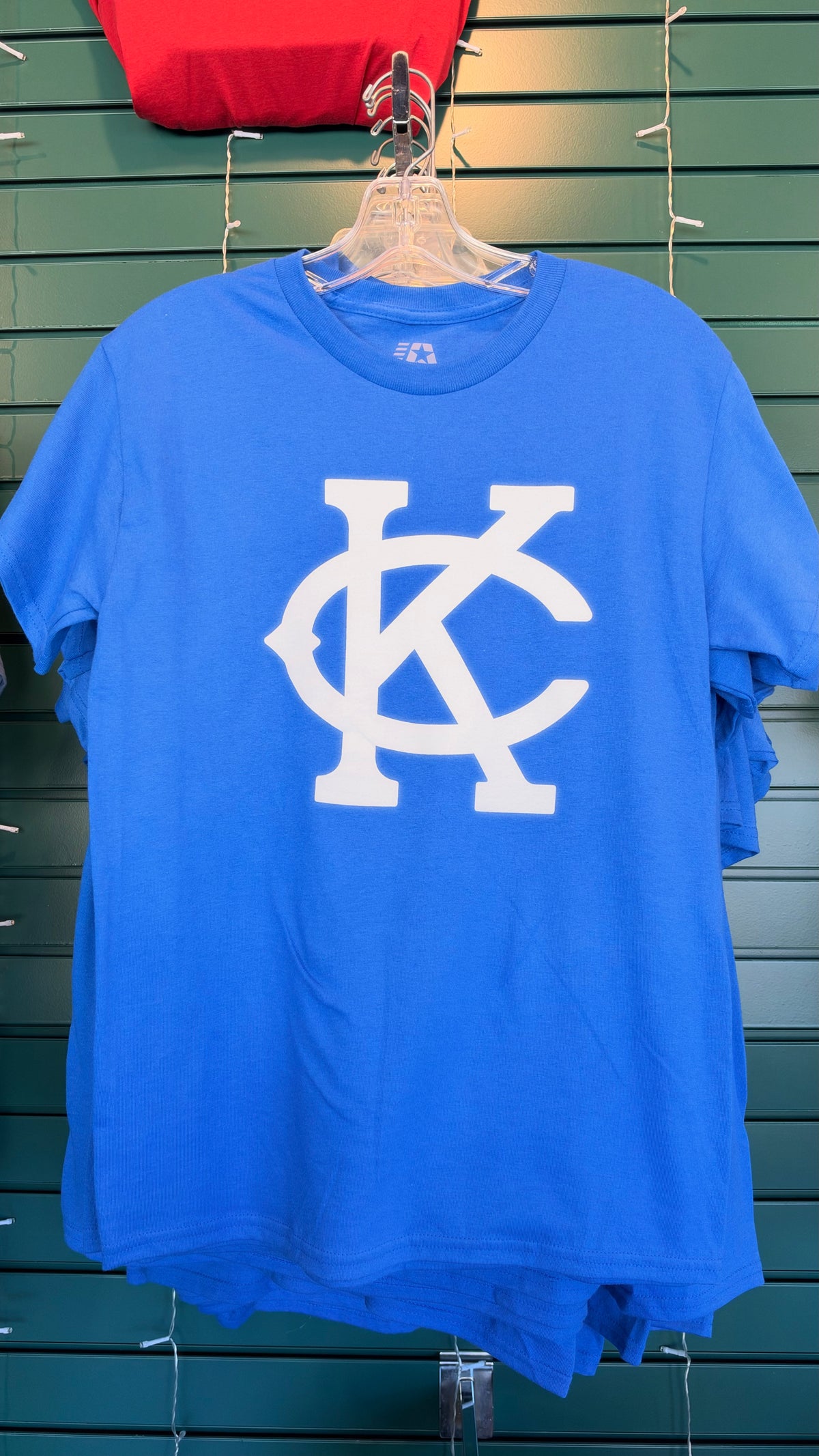 Kansas City Monarchs Royal Blue T Shirt w/White KC