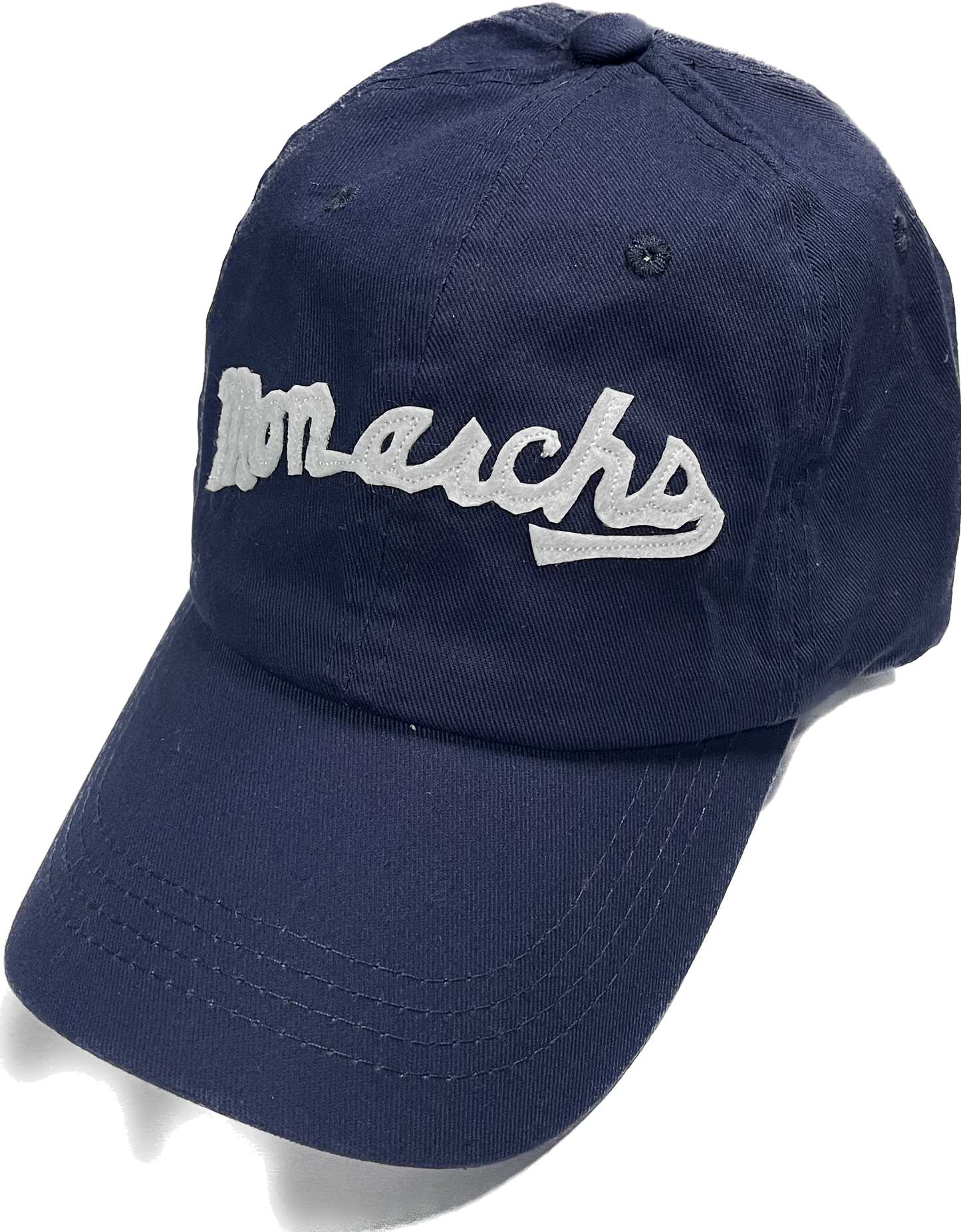 Navy Vintage Felt Script Hat