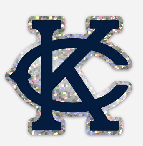 KC Sticker, Navy Glitter