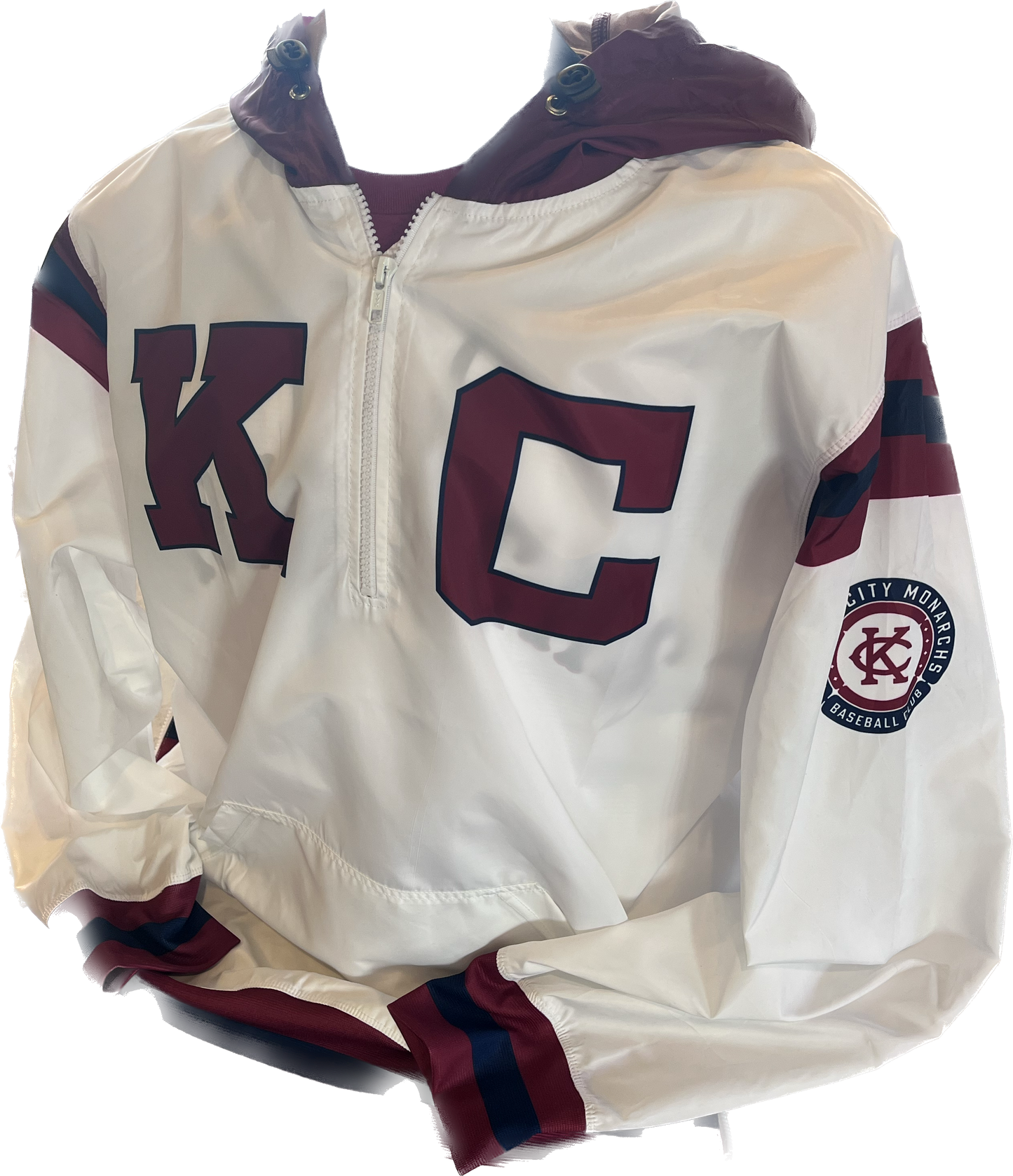 White/Navy Windbreaker