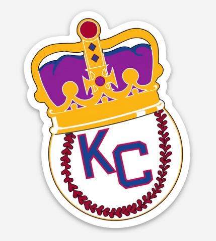 Vintage KC Baseball with Crown, Magnet