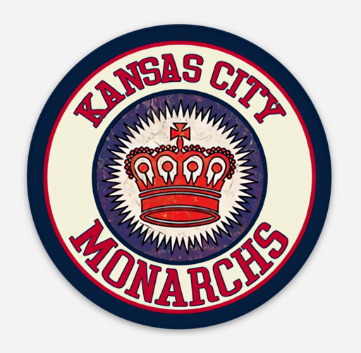 Vintage KC Monarchs Badge, Magnet