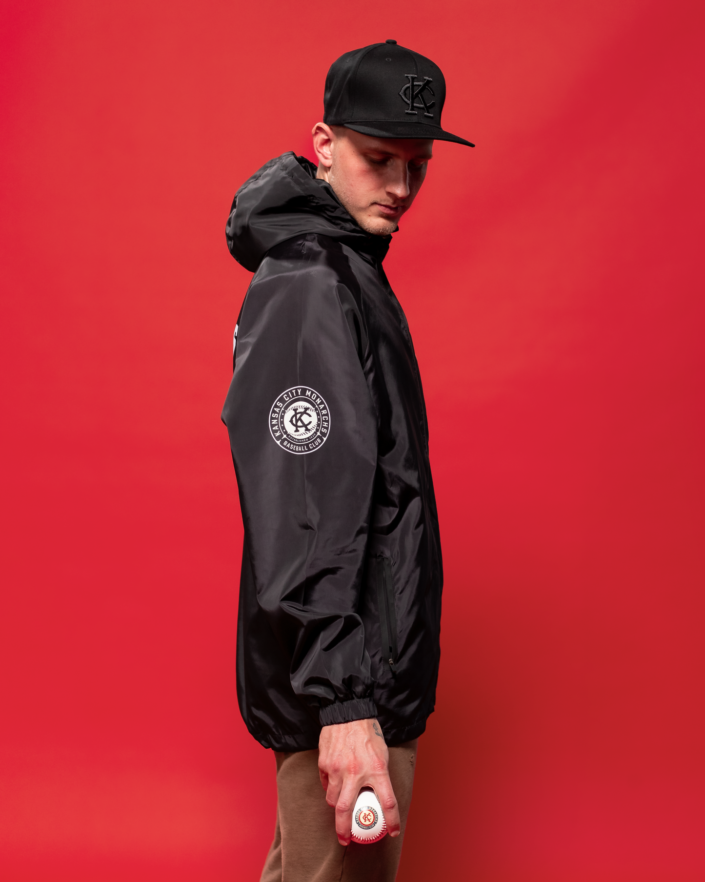 Black Monarchs Windbreaker Jacket