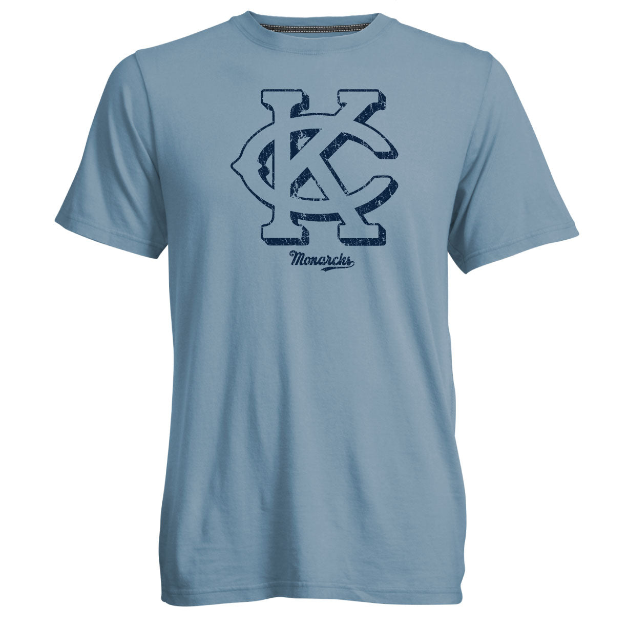 KC Shadow Print Tee - Faded Denim