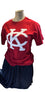 Kansas City Monarchs T-Shirt Red w/White KC