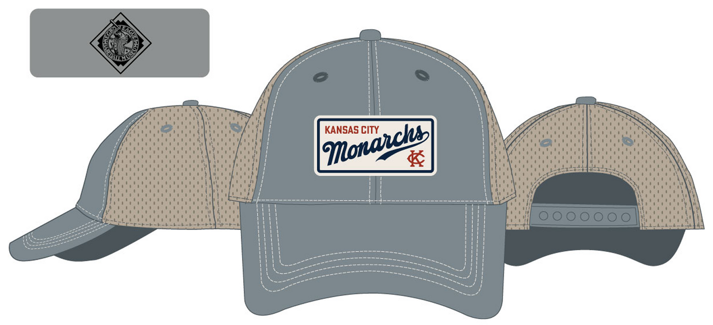 Trucker Cap- Script Patch, Washed Denim