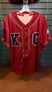 Kansas City Monarchs 2026 Cardinal w/Navy Pinstripes Alternate Jersey