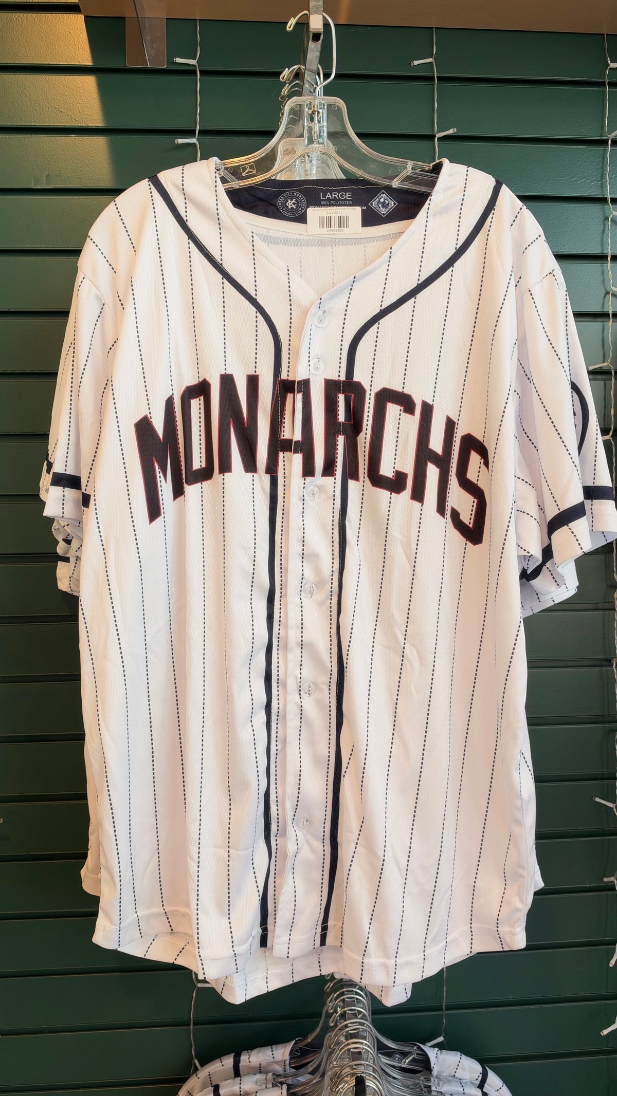 Kansas City Monarchs 2026 White Pinstripes Jersey