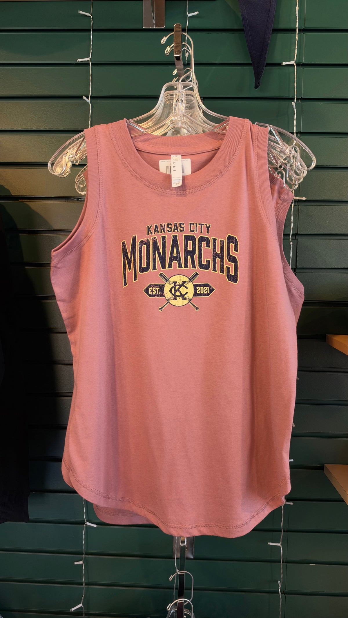 Kansas City Monarchs Women's Purple Badge Logo Tank Top