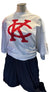 Kansas City Monarchs T-Shirt Gray w/Red KC