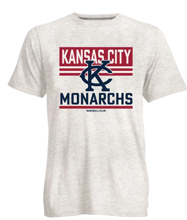 Kansas City Monarchs White Heather KCM Stripe