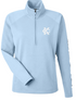 Kansas City Monarchs Women's Ice Blue 1/4 Zip w/White KC