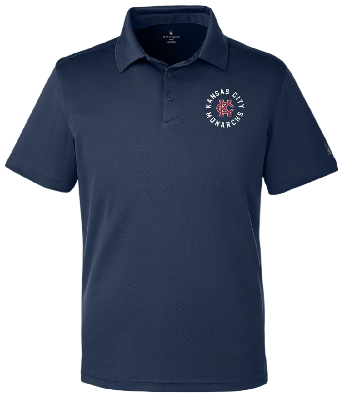 Kansas City Monarchs Navy Polo w/Badge Logo