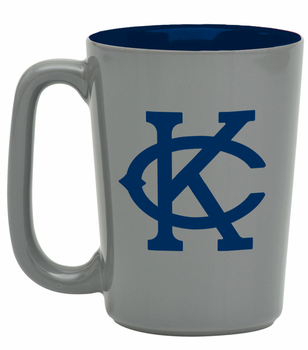 Kansas City Monarchs Gray & Navy KC Mug