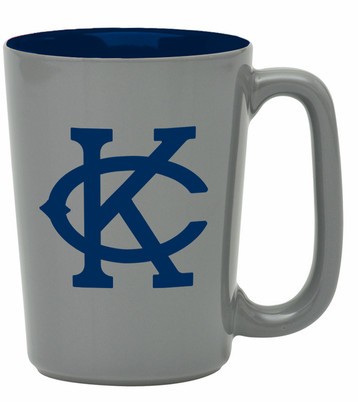 Kansas City Monarchs Gray & Navy KC Mug