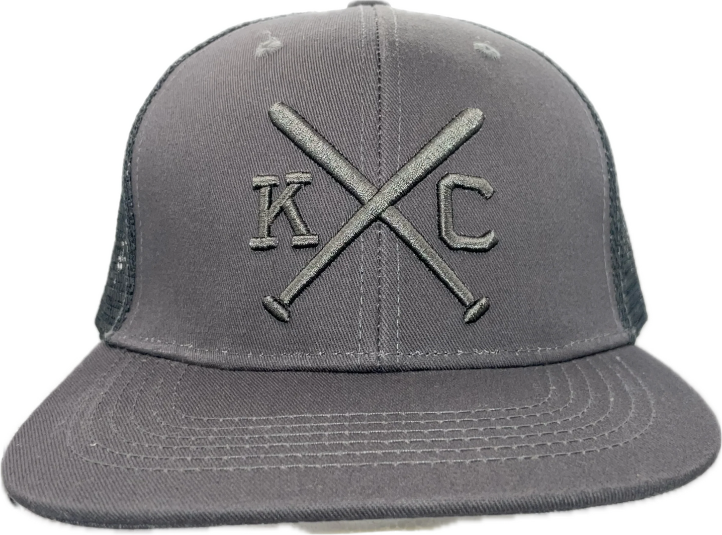 Grey on Grey Cross Bats Cap