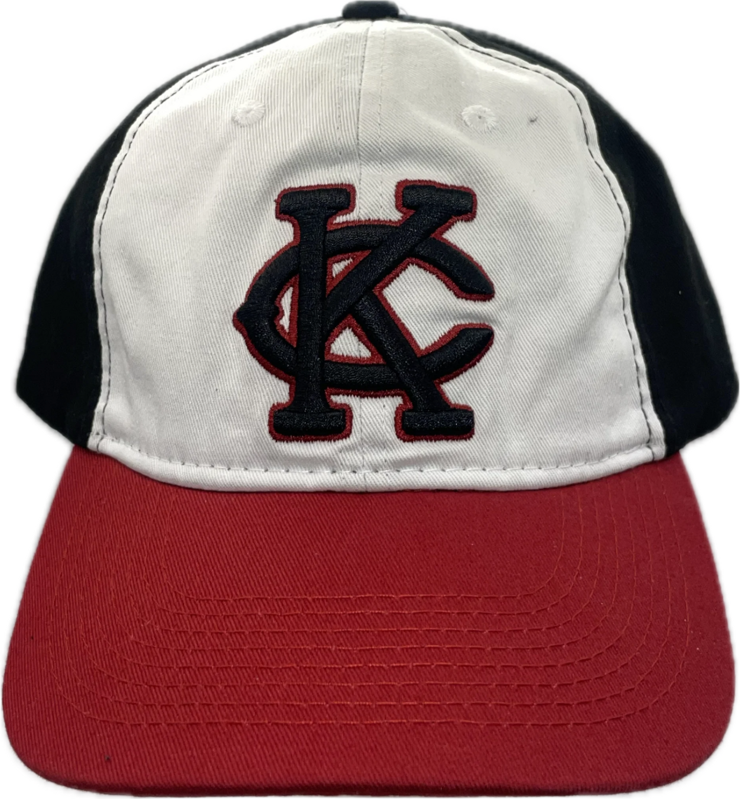 Black/Red KC w/White Crown Cap Adjustable