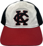 Black/Red KC w/White Crown Cap Flex Fit