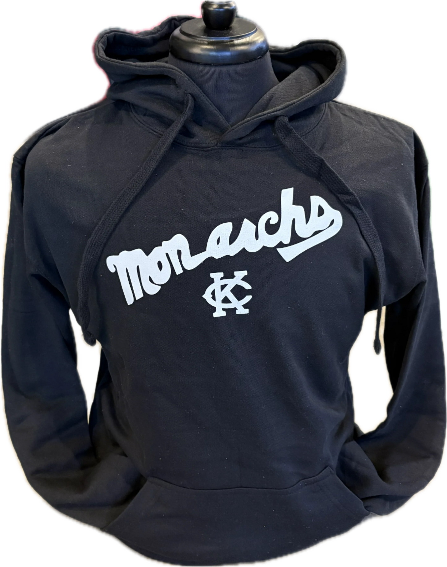 Black Vintage Monarchs Script Hoodie