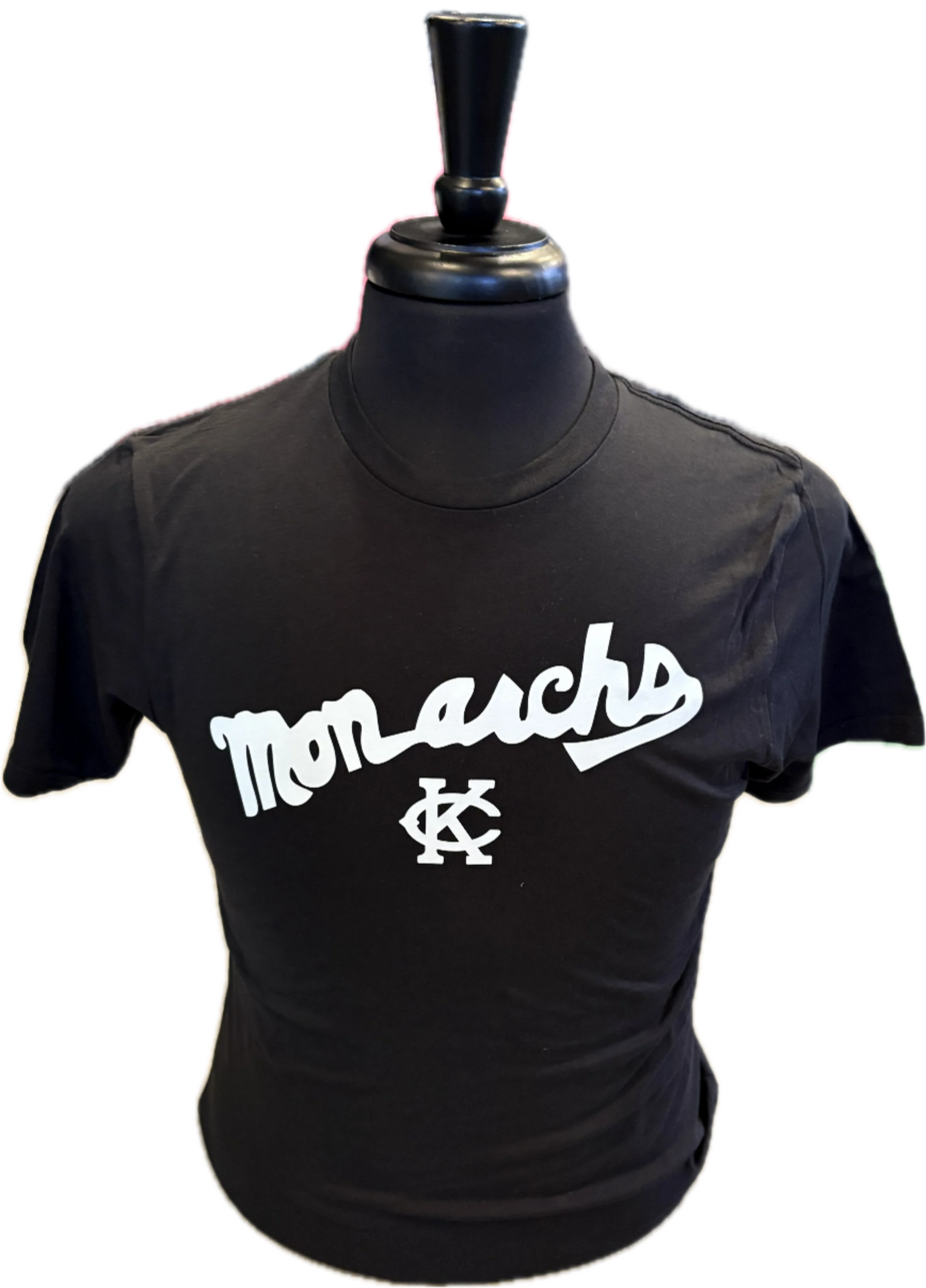 Black Vintage Monarchs Script Tee