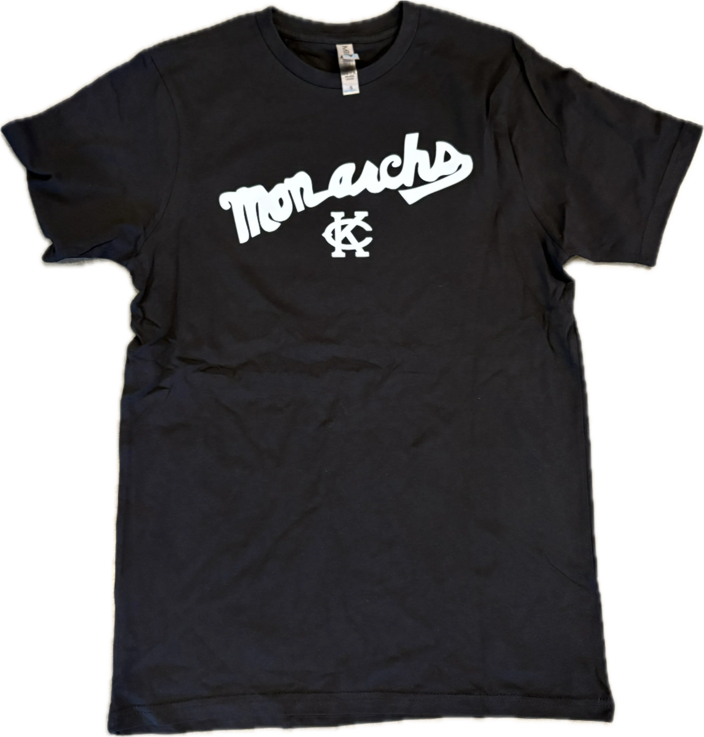 Black Vintage Monarchs Script Tee