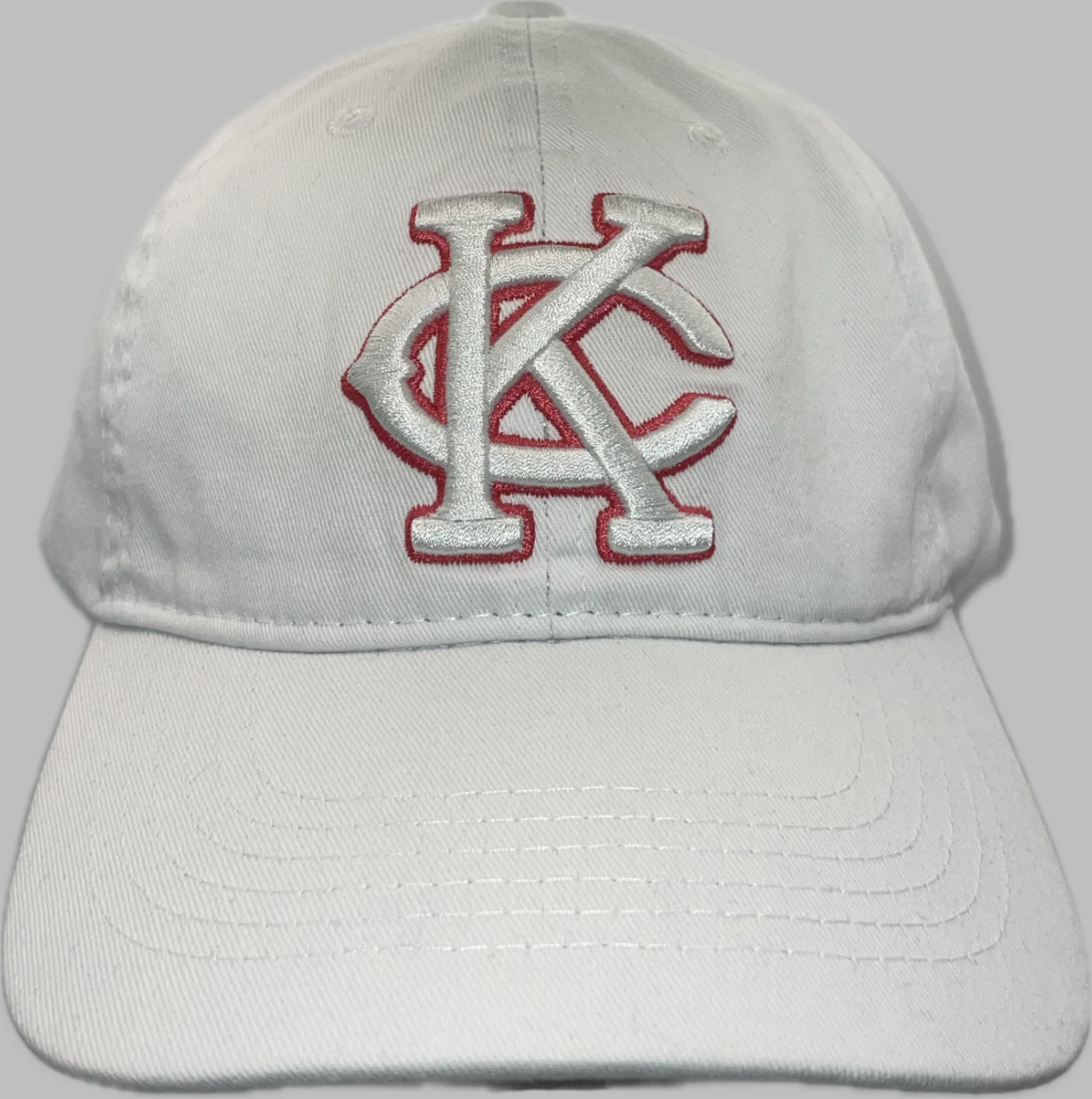 Womens Cap, White w/Wht KC