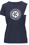 Women's- Navy Badge Tee