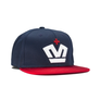 Navy and Red Crown FlexFit