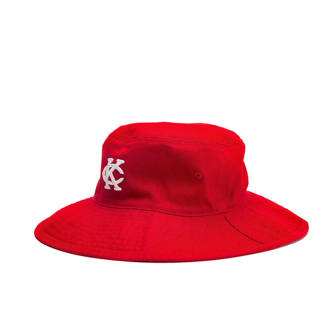 Red KC Bucket Hat Kansas City Monarchs Baseball